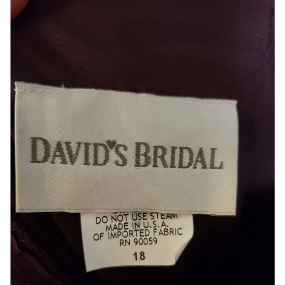 Davids Bridal Size 18 Strapless Cocktail Dress - Picture 3 of 5
